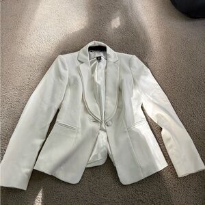White House Black Market White Blazer